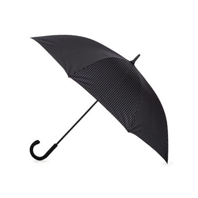 Black large pinstripe umbrella